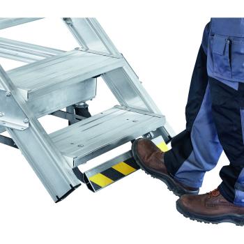 Zarges Plattformtreppe fahrbar mit ZARGES ERGO-Stop
